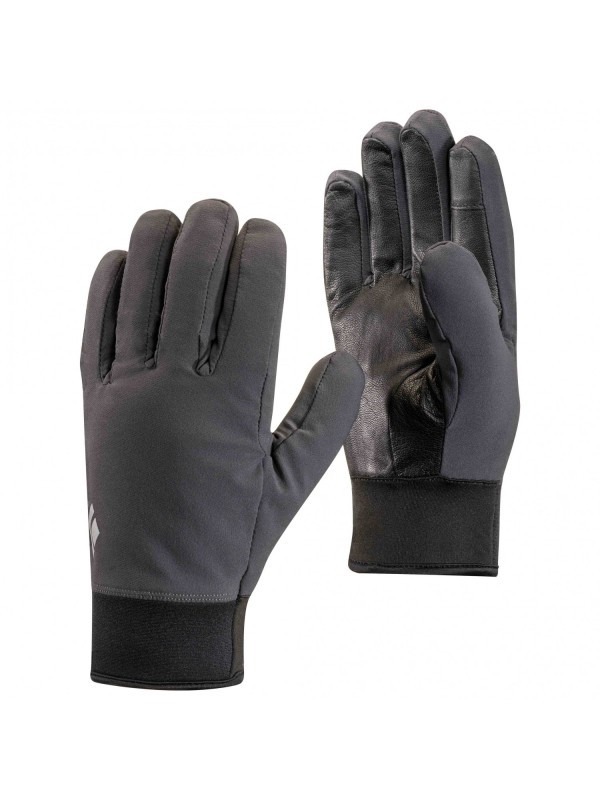 Black Diamond Mid Weight Softshell Gloves : Smoke