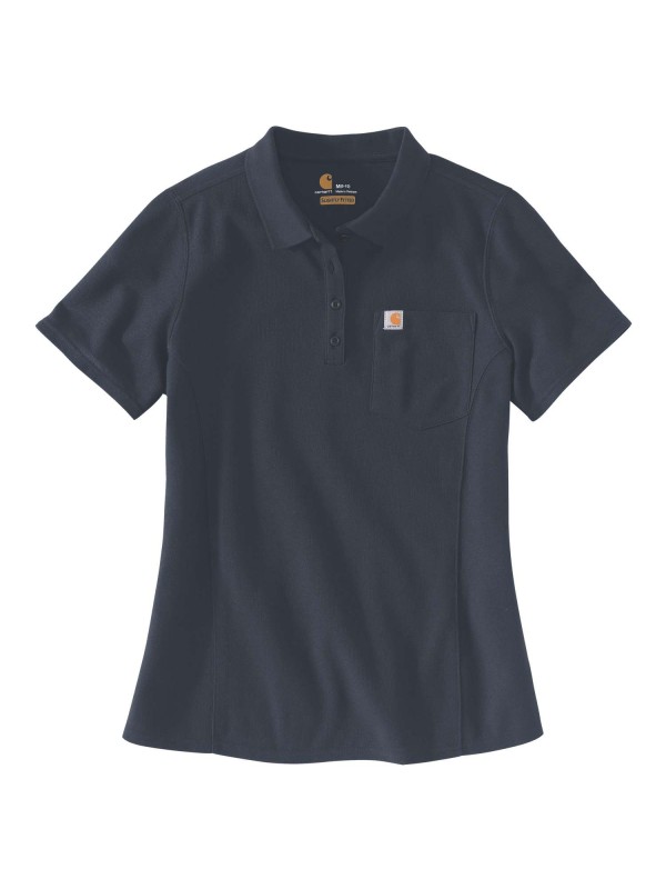Carhartt Womens Polo Shirt : Navy