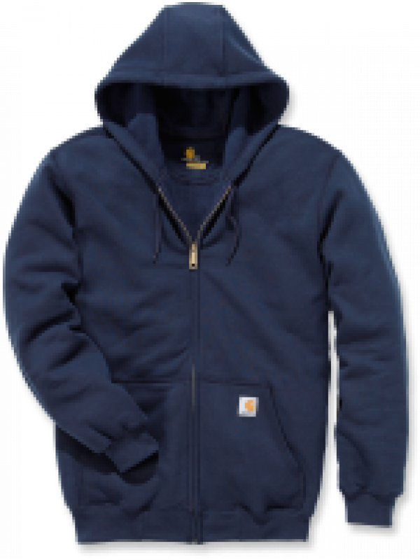Carhartt Midweight Hooded Zip Front Sweatshirt : Navy 