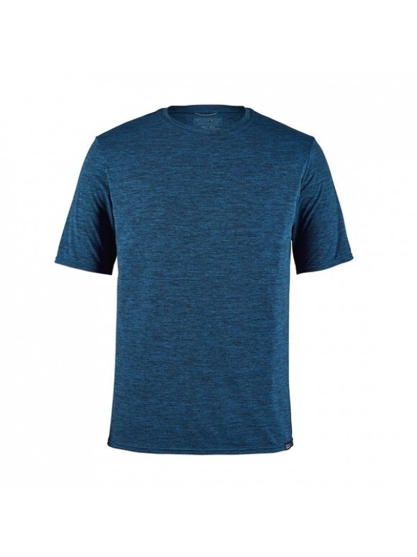 Patagonia Men's Capilene Cool Daily Shirt : Viking Blue - Navy Blue X-Dye