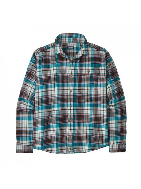 Patagonia Men's Long-Sleeved Cotton in Conversion Fjord Flannel Shirt : Lavas: Belay Blue
