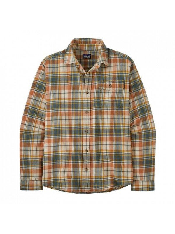 Patagonia Men's Long-Sleeved Cotton in Conversion Fjord Flannel Shirt :  Lavas: Fertile Brown