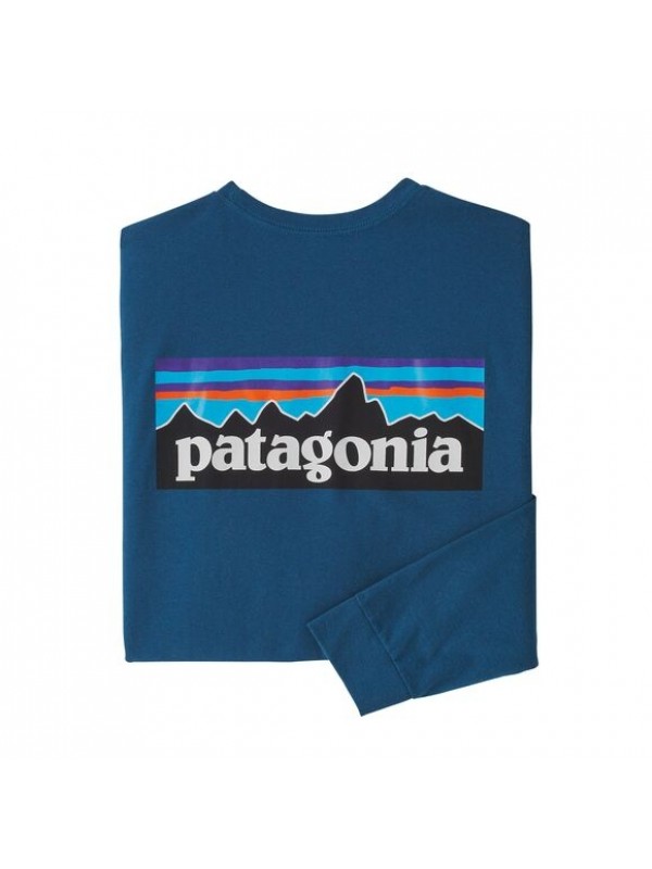 Patagonia Men's P-6 Logo Responsibili-Tee P-6 Outline: Vessel Blue / XL