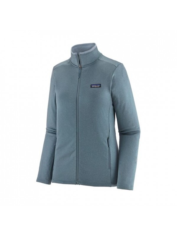 Patagonia Women's R1Daily Jacket :  Light Plume Grey - Steam Blue X-Dye