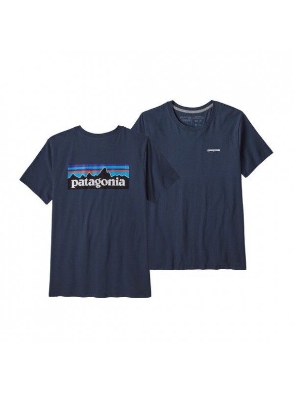 Patagonia Women's P-6 Logo Organic Crew T-Shirt : New Navy