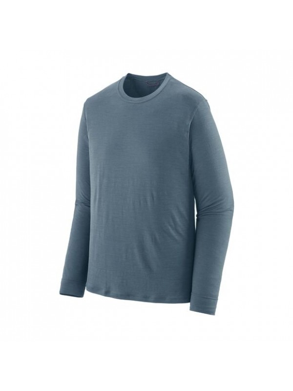 Patagonia Mens Long-Sleeved Capilene Cool Merino Shirt :  Utility Blue