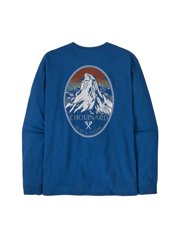 Patagonia Men's Chouinard Crest Pocket Responsibili-Tee : Endless Blue