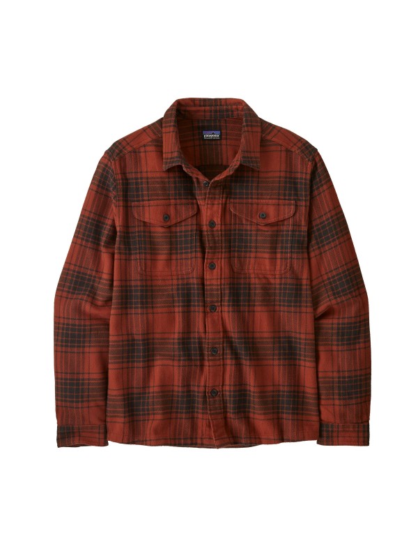 Patagonia Men's Fjord Flannel Shirt :  Cascade Burnished Red