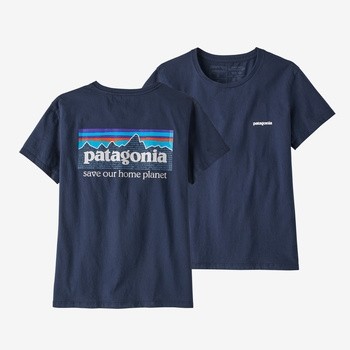 Patagonia Women's P-6 Mission Organic T-Shirt: New Navy
