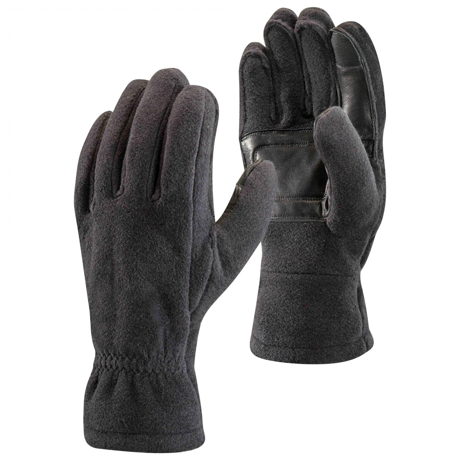 Black Diamond Mid Weight Fleece Gloves : Black
