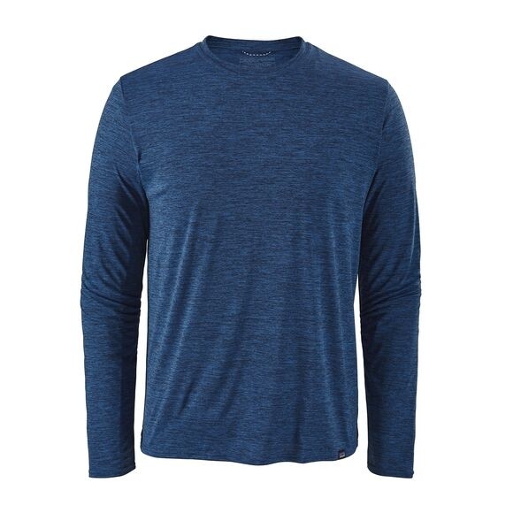Patagonia Men's Long-Sleeved Capilene® Cool Daily Shirt : Viking Blue - Navy Blue X-Dye