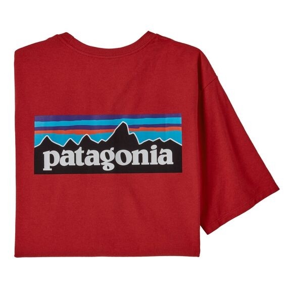 Patagonia Men's P-6 Logo Responsibili-Tee : Sumac Red