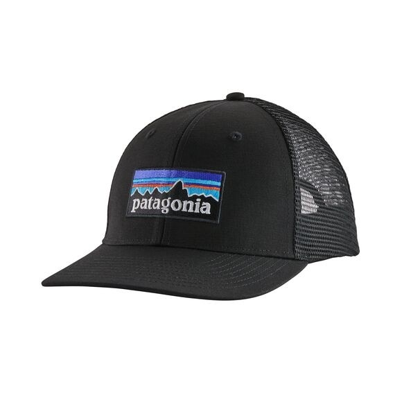 Patagonia P-6 Logo Trucker Hat : Black