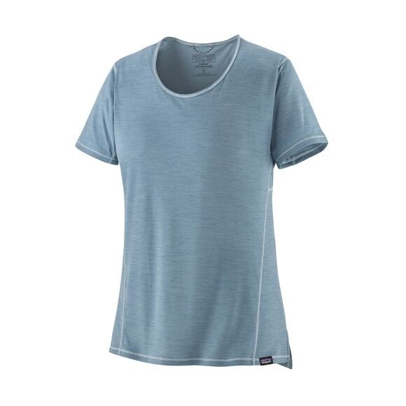 Patagonia Women's Capilene Cool Lightweight Shirt : Light Plume Grey - Steam Blue X-Dye