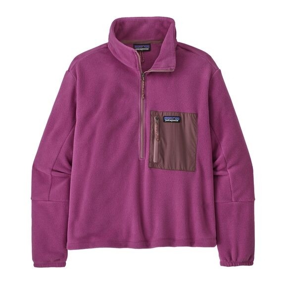 Patagonia Women's Microdini 1/2-Zip Fleece Pullover : Amaranth Pink
