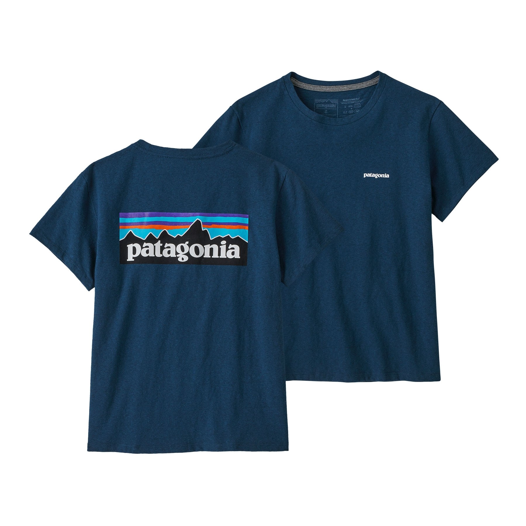 Patagonia Women's P-6 Logo Responsibili-Tee: Tidepool Blue