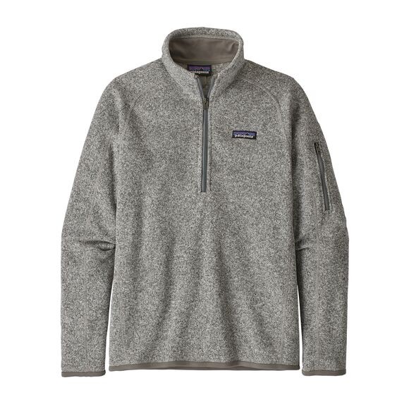 Patagonia Women's Better Sweater 1/4-Zip Fleece :  Birch White