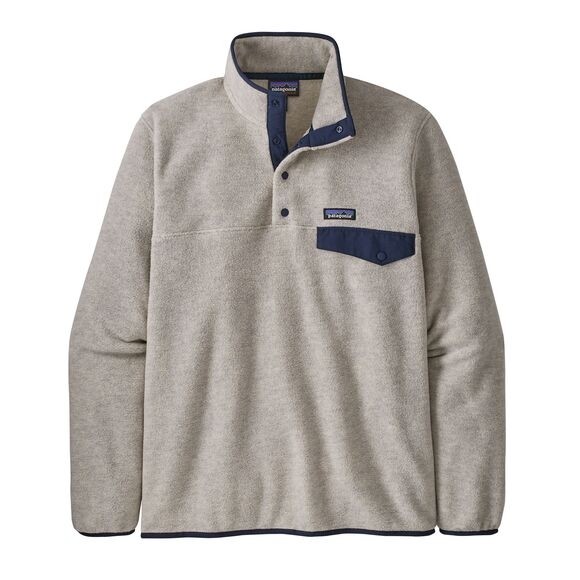 Patagonia Mens Lightweight Synchilla Snap-T Fleece Pullover : Oatmeal Heather