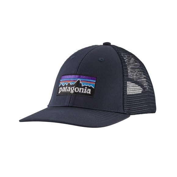 Patagonia P-6 Logo LoPro Trucker Hat : Navy Blue