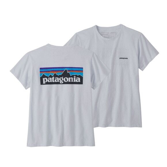 Patagonia Women's P-6 Logo Responsibili-Tee: White