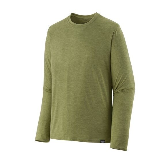 Patagonia Men's Long-Sleeved Capilene® Cool Daily Shirt : Buckhorn Green - Light Buckhorn Green x-Dye 