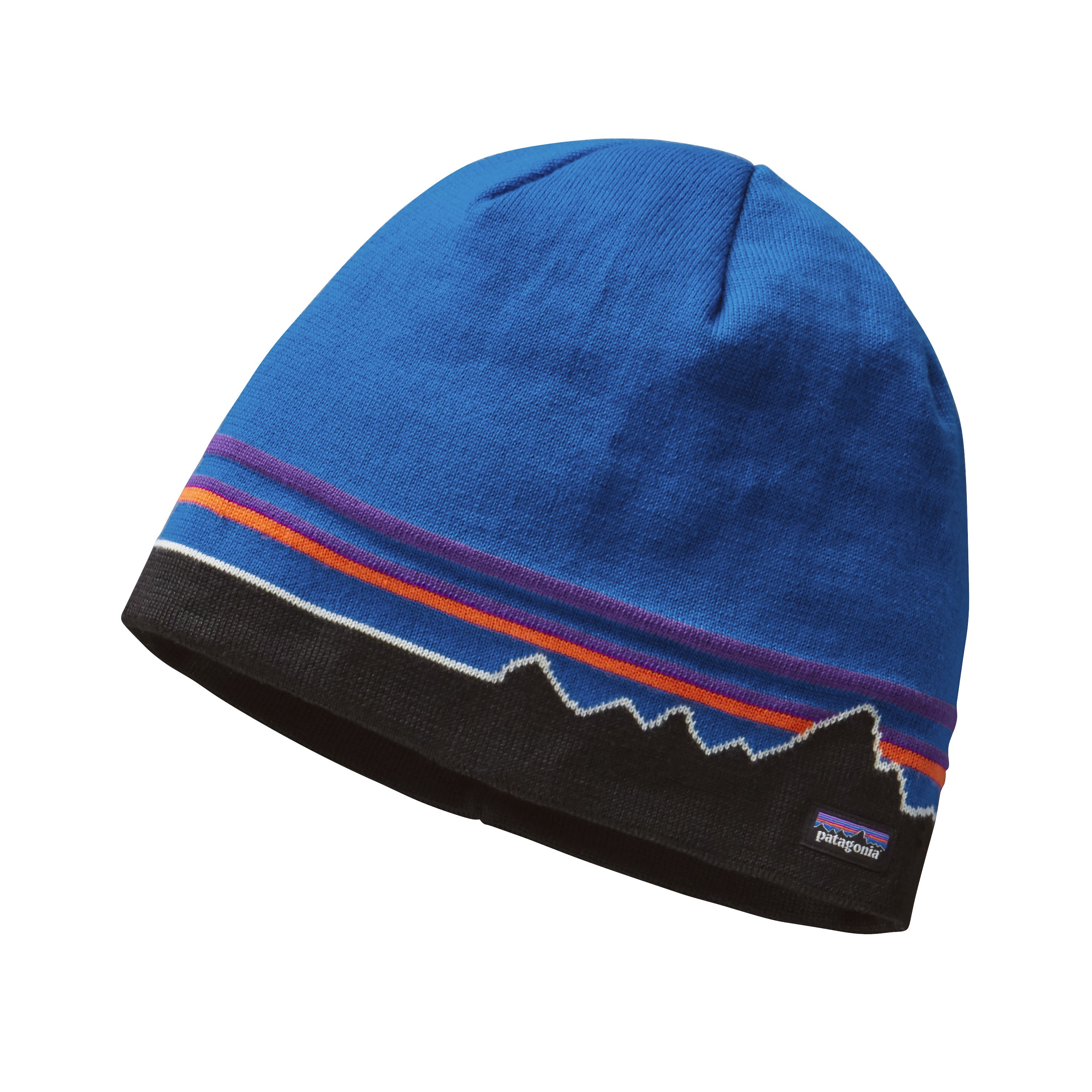 Patagonia Beanie Hat-Fitz Roy Line : Andes Blue-One Size