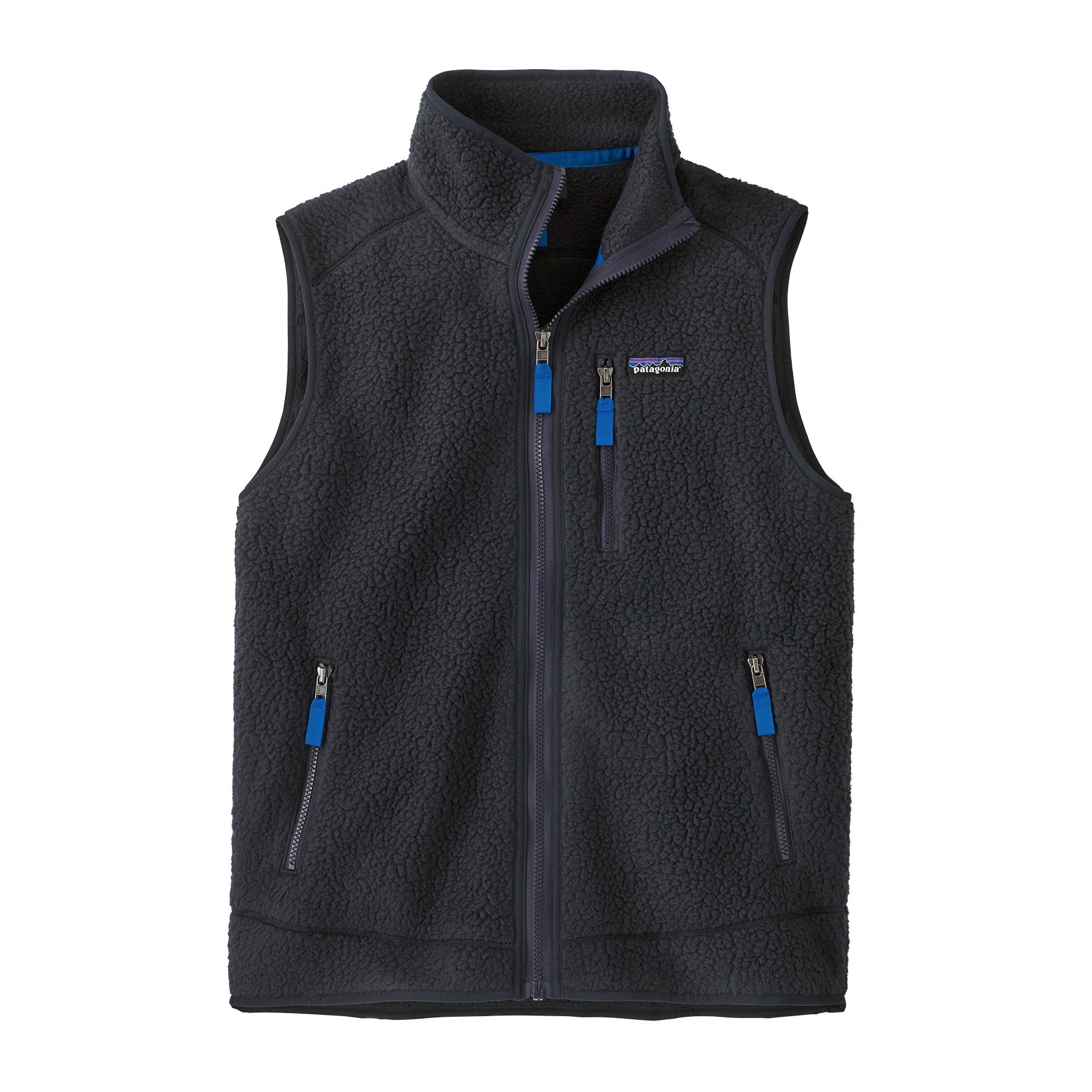 Patagonia Men's Retro Pile Fleece Vest : Pitch Blue w/Endless Blue