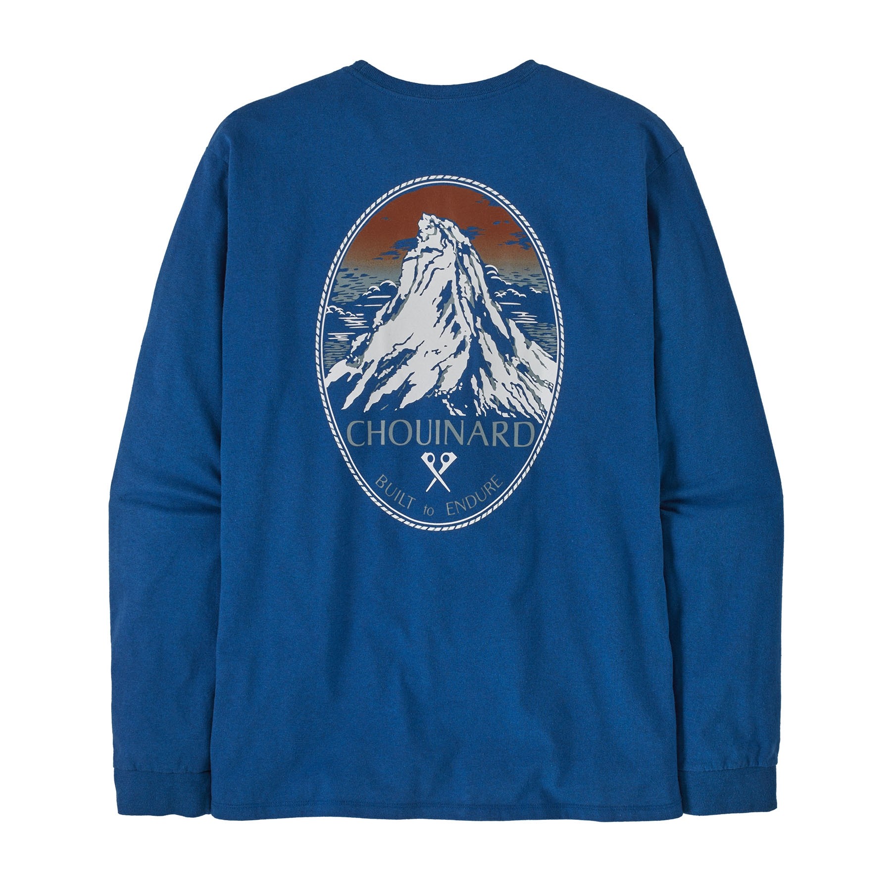 Patagonia Men's Chouinard Crest Pocket Responsibili-Tee : Endless Blue