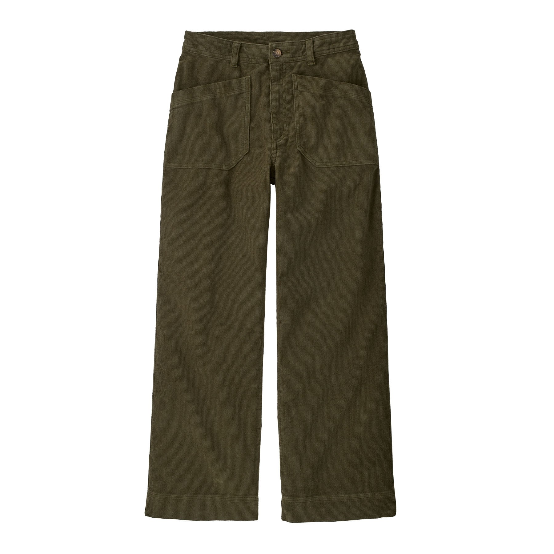 Patagonia Women's Wide-Leg Corduroy Pants : Basin Green